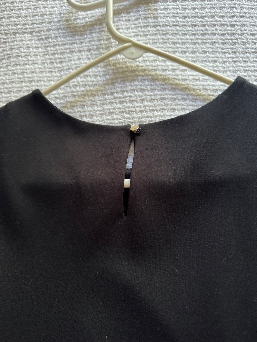 Charter Club Black Top with Gold Sequin Bow Accent - Picture 4 of 4